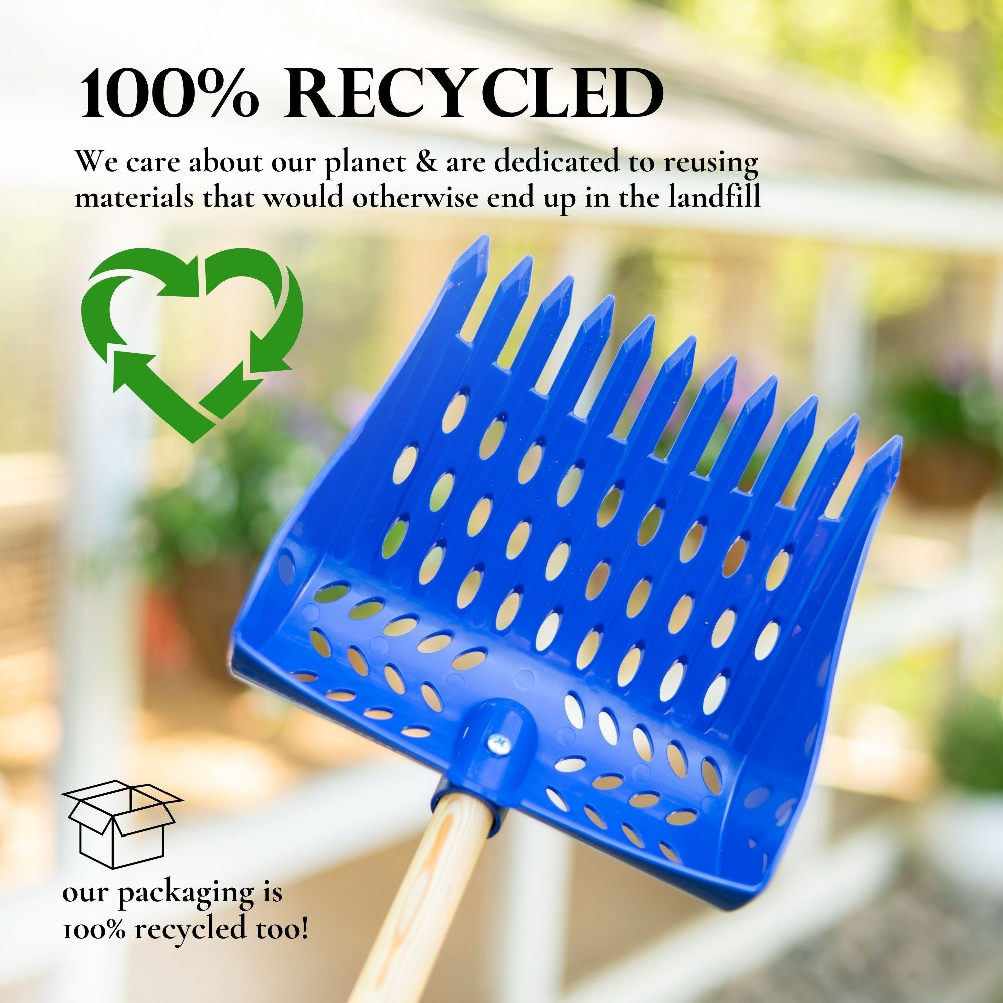 The Coop Scoop® Shelf | 2-in-1 Chicken Poop Scoop & Rake | 10" Handle Large Hand Shovel For Chicken Coop Shelves
