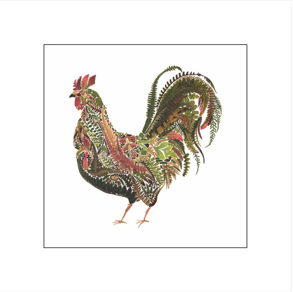 Resplendent Rooster Beverage Napkin