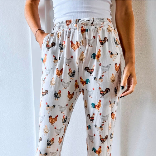 Backyard Chicken Bamboo PJ Lounge Pants
