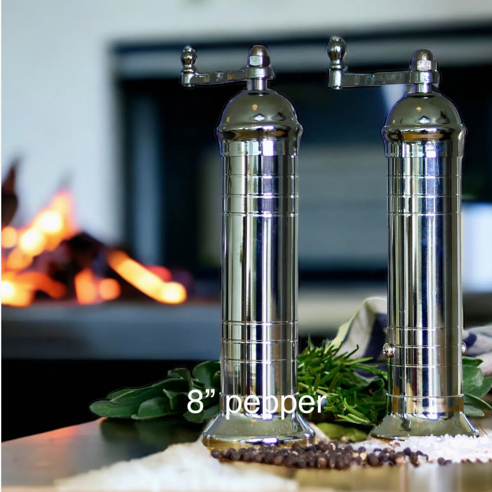 The Silver Silo - Pepper Mill Crafted in Greece