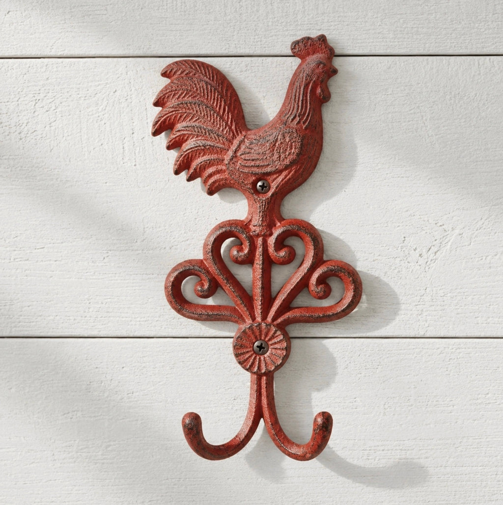 Red Rooster Wall Hook
