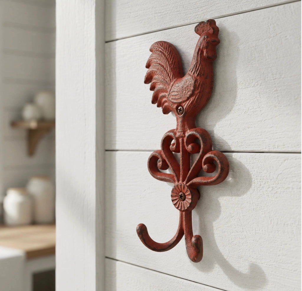 Red Rooster Wall Hook