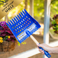 The Coop Scoop® Shelf | 2-in-1 Chicken Poop Scoop & Rake | 10" Handle Large Hand Shovel For Chicken Coop Shelves