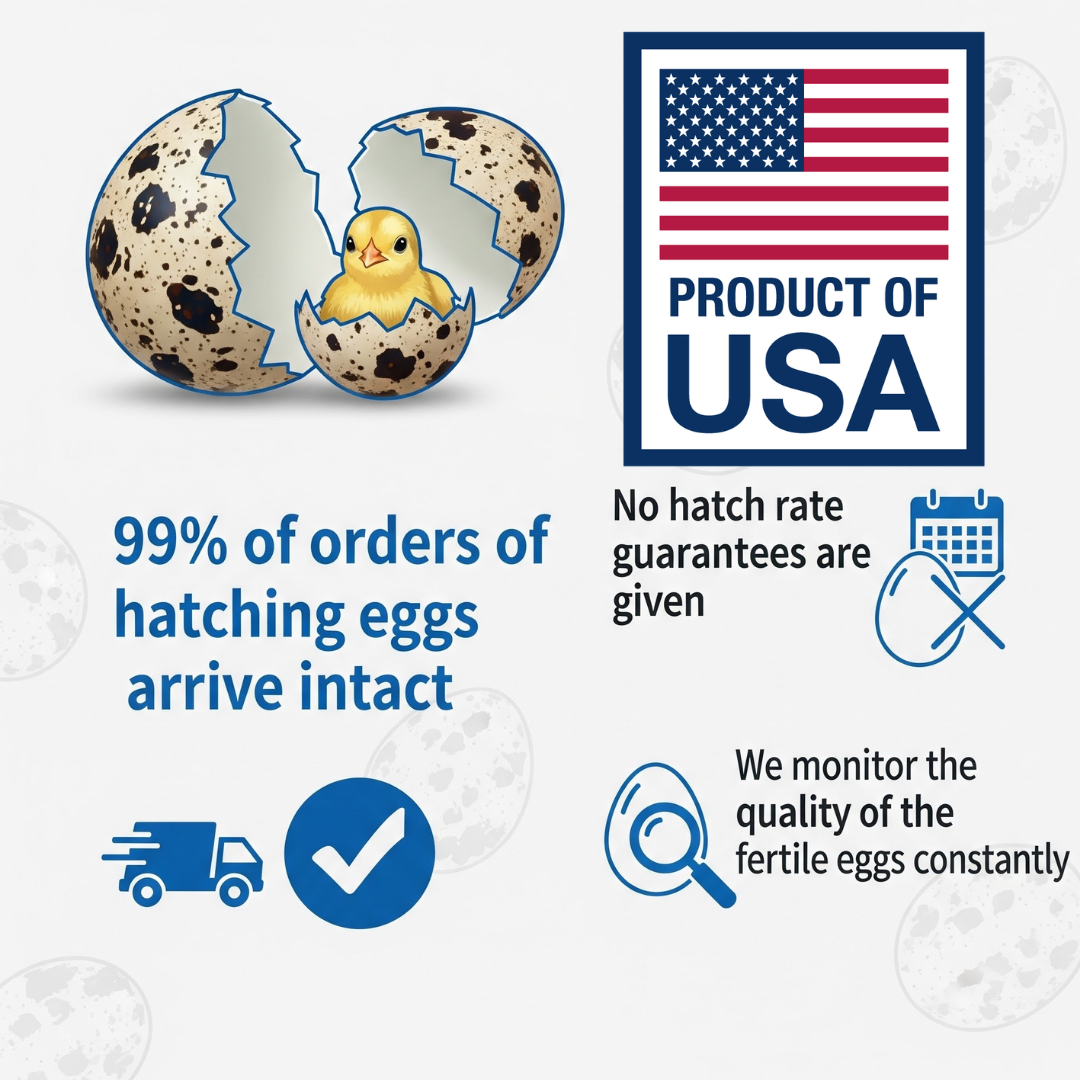 Calico Quail Hatching Eggs – Fertile Eggs for Incubation